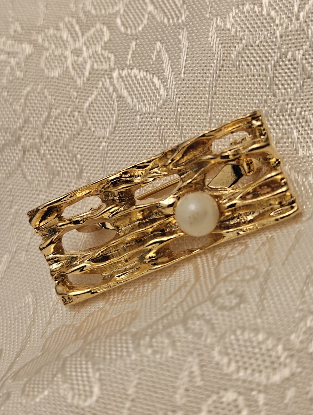 Vintage Modernist Brutalist Pin Brooch